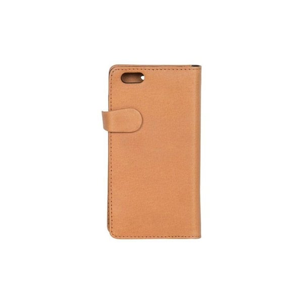 BUFFALO äkta läder Plånboksfodral iPhone 6/6S - Cognac