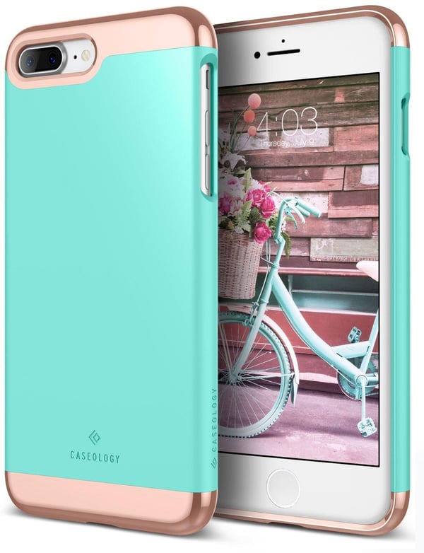 Caseology Savoy Skal till Apple iPhone 7 Plus - Mint