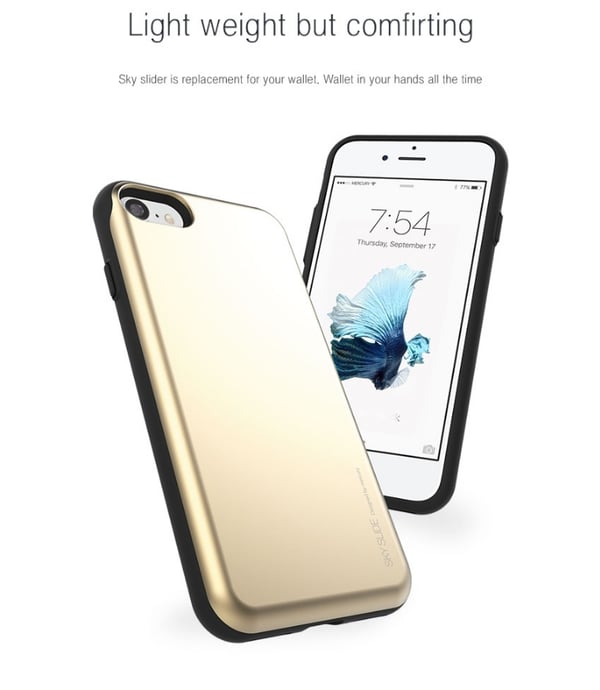 Mercury Sky Slide Skal till Apple iPhone 7 Plus - Magenta
