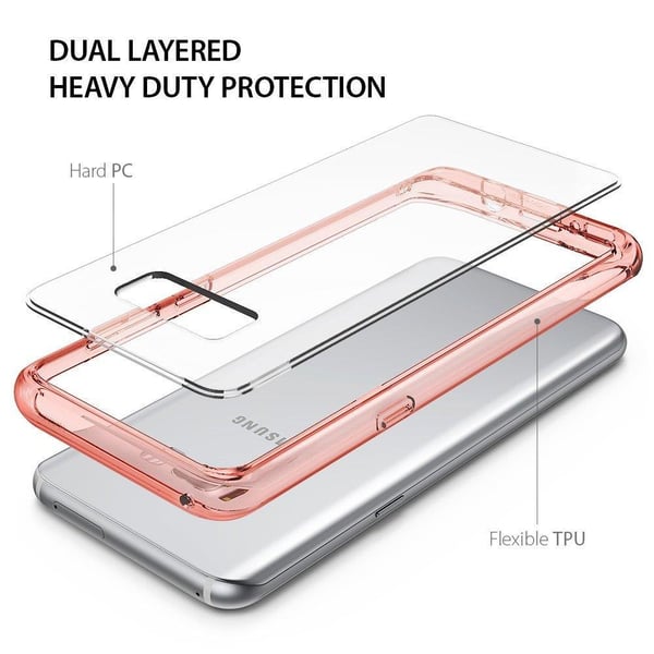 Ringke Fusion Shock Absorption Skal till Samsung Galaxy S8 Plus - Rose Gold