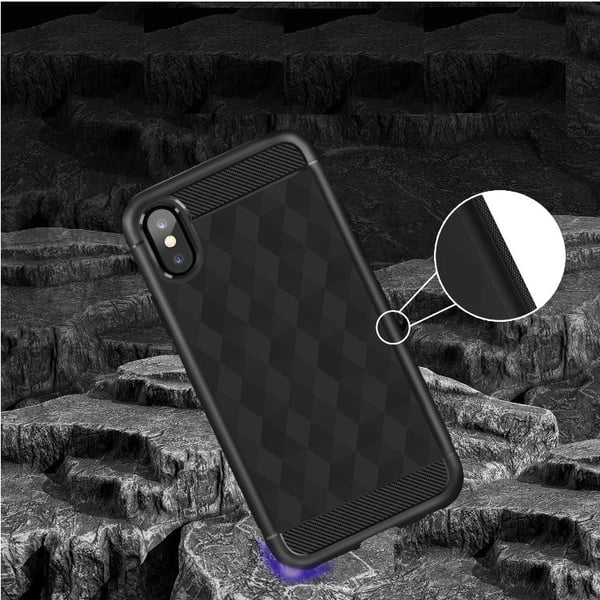 IVSO Geometric Hexagon Skal till iPhone XS / X - Svart