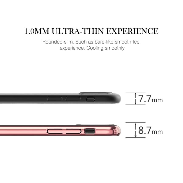 Kingxbar Skal Med Swarovski Stenar till iPhone XS / X - Flower Hairpin