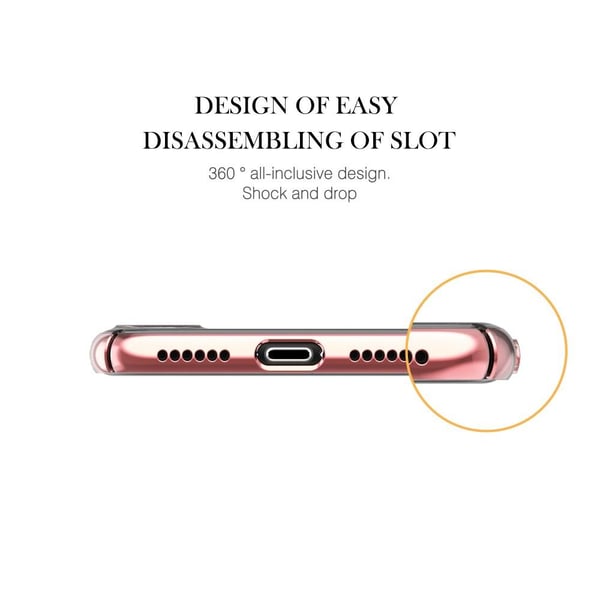 Kingxbar Skal Med Swarovski Stenar till iPhone XS / X - Flower Hairpin