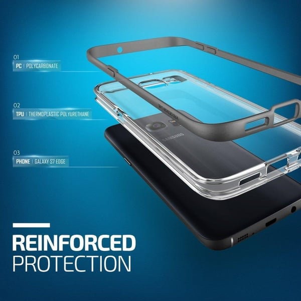 Verus Crystal Bumper Skal till Samsung Galaxy S7 Edge - Svart