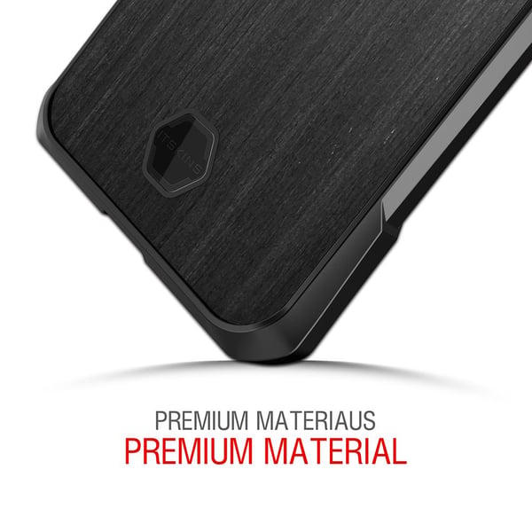 Itskins Atom DLX -kuori iPhone XS / X -puhelimelle - puunmusta