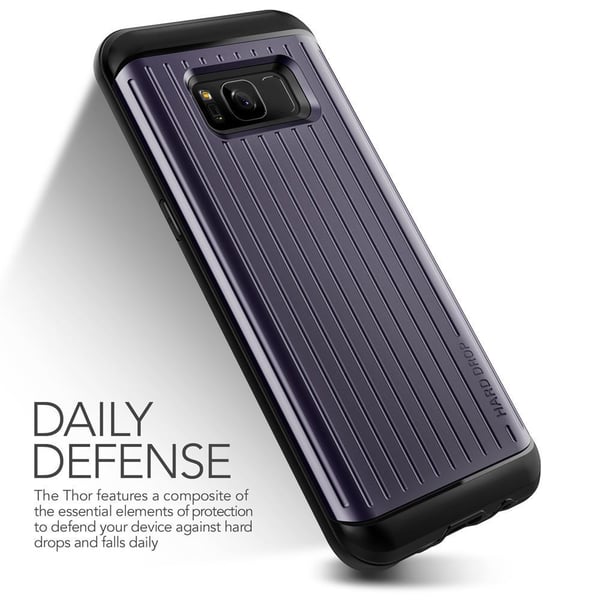 Verus Waved Hard Drop Skal till Samsung Galaxy S8 Plus - Orchid Grey
