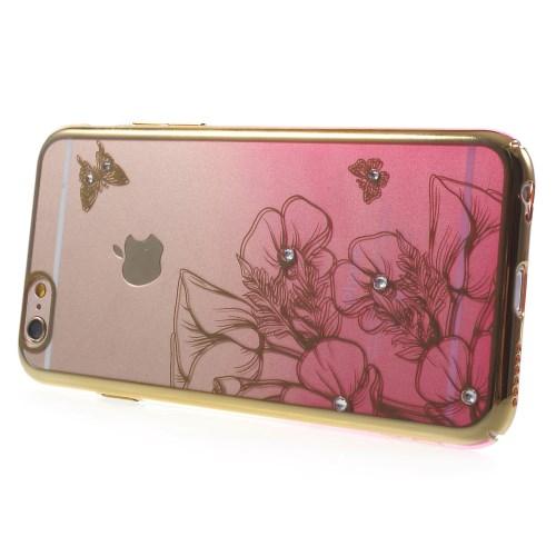 Crawford Skal med Swarovski-stenar till iPhone 6 / 6S - Flower & Butterfly