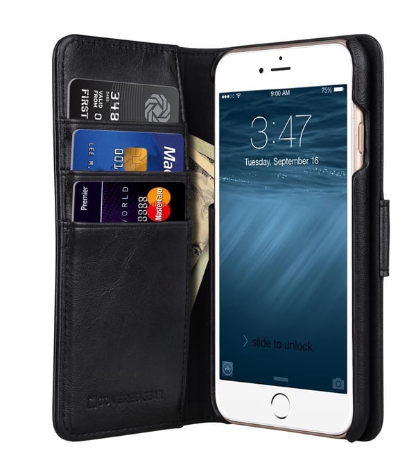 CoveredGear Signature Plånboksfodral till iPhone 6 (S) Plus - Svart
