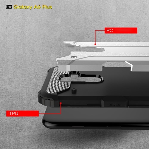 Hybrid Armor Mobilskal till Samsung Galaxy A6 Plus (2018) - Svart