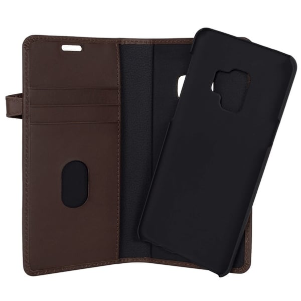 BUFFALO äkta läder Plånboksfodral Samsung Galaxy S9 - Brun
