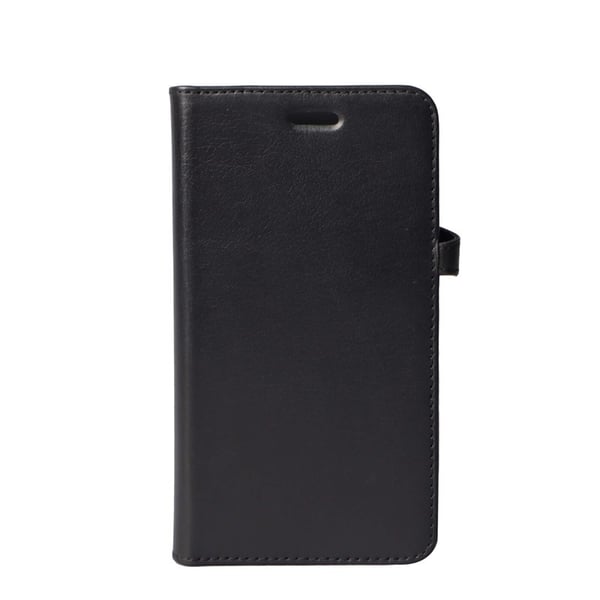 BUFFALO äkta läder Plånboksfodral iPhone XR - Svart