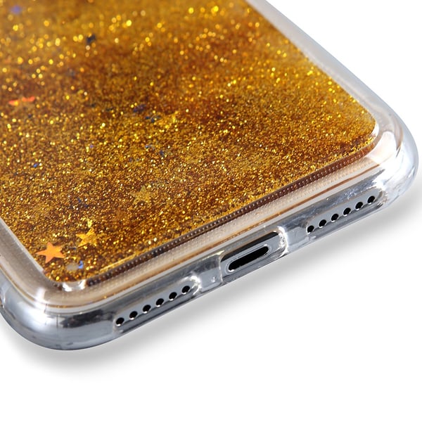 Glitter Skal till iPhone XS Max  - Guld