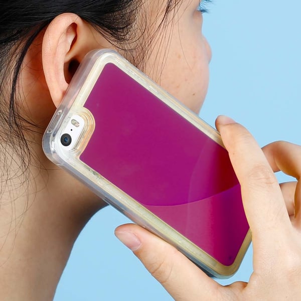 Liquid Neon Sand skal till iPhone 5/5s/SE - Violet