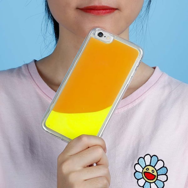 Liquid Neon Sand skal till iPhone 6/6s Plus - Orange