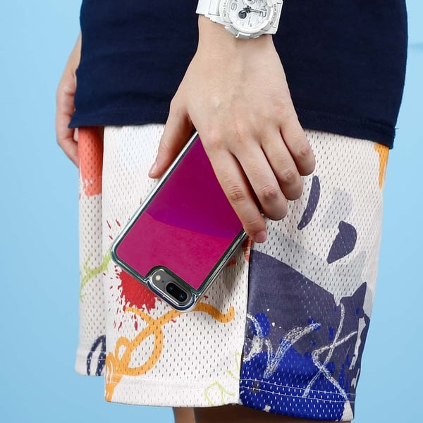 Liquid Neon Sand skal till iPhone 7 Plus & iPhone 8 Plus - Violet