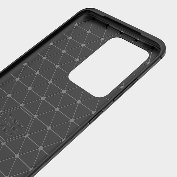 Carbon Fiber Brushed Skal för Galaxy S20 Ultra - Svart
