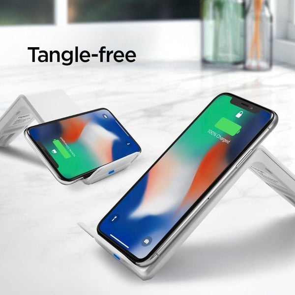 Spigen F303W Trådlös Laddare Vit