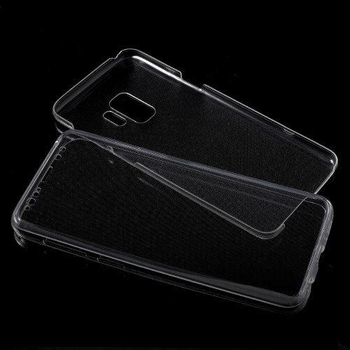 Touchable Front + Back TPU Mobilskal till Galaxy S9 - Clear