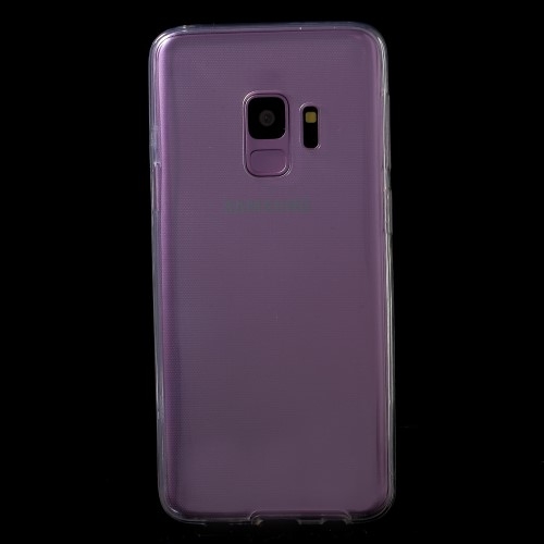 Touchable Front + Back TPU Mobilskal till Galaxy S9 - Clear