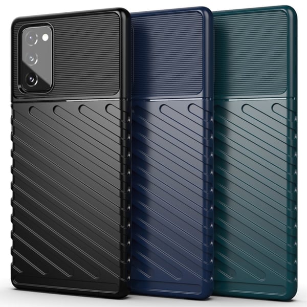 Thunder Twill Texture Skal Till Galaxy Note 20 - Grön