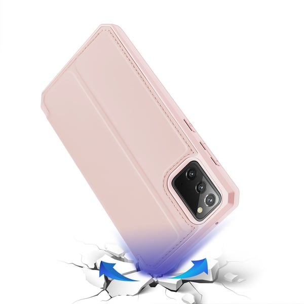 DUX DUCIS Leather Fodral Till Samsung Galaxy Note 20  - Rose Gold