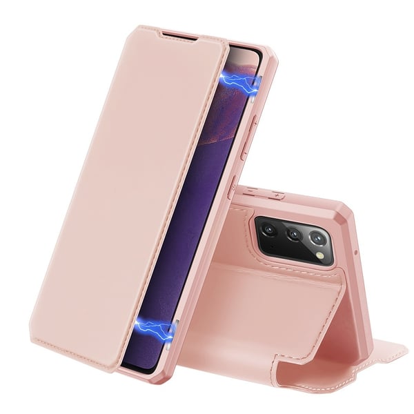 DUX DUCIS Leather Fodral Till Samsung Galaxy Note 20  - Rose Gold