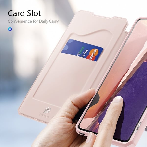 DUX DUCIS Leather Fodral Till Samsung Galaxy Note 20  - Rose Gold