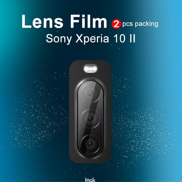 IMAK 2PCS HD hærdet glas kameralinsedæksel Sony Xperia 10 II