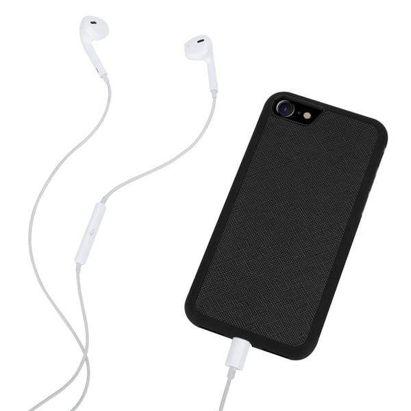 Boom Saffiano cover til iPhone 6/7/8/SE 2020 - Sort