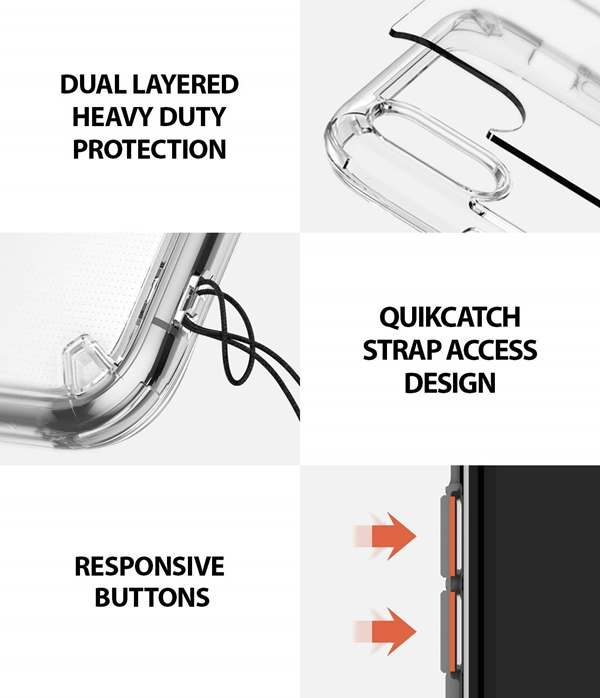 Ringke Fusion Shock Absorption Skal till iPhone XS Max - Clear