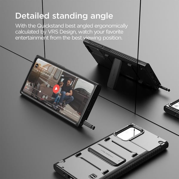 VRS DESIGN Damda QuickStand Skal Galaxy Note 20 - Svart