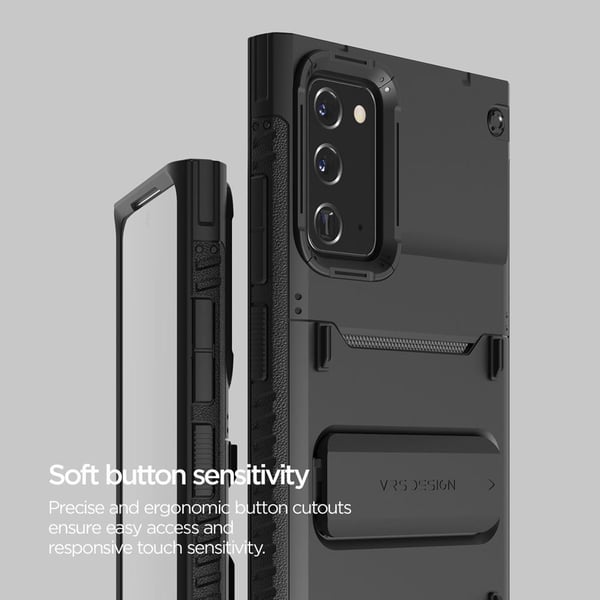 VRS DESIGN Damda QuickStand Skal Galaxy Note 20 - Svart