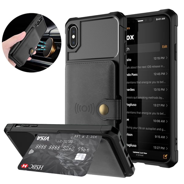 Mobiilikuori iPhone XS Max - Musta