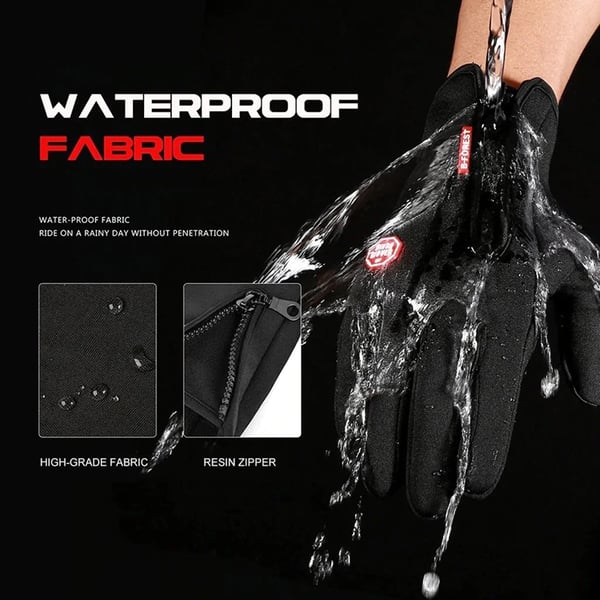 Vattenavvisande touchvantar / handskar - Medium - Svart