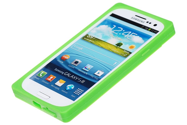 Cassette silikon skal till Samsung Galaxy S3 i9300 (Grön)