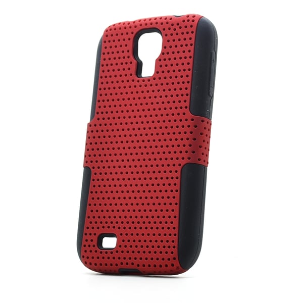 Mesh Combo Skal till Samsung Galaxy S4 i9500 (Röd)