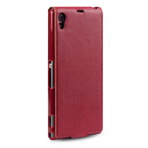 Flip Mobilväska - Fodral till Sony Xperia Z1 (Röd)