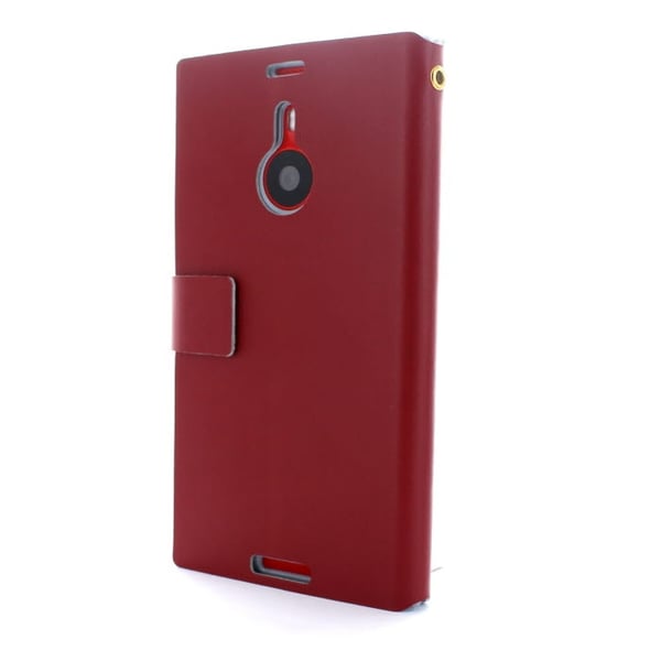 Doormoon Äkta Läder väska till Nokia Lumia 1520 (Röd)
