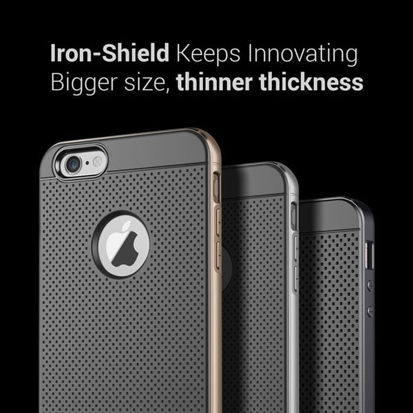 Verus Iron Shield Aluminum Metal Frame Skal till Apple iPhone 6(S) Plus (Blå)