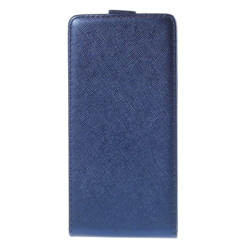 Cross Pattern Flipfodral till Sony Xperia Z3+ - Mörkblå