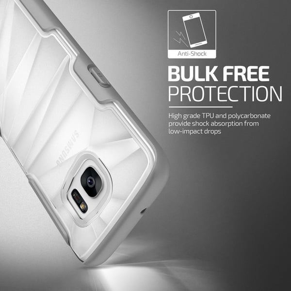 Verus Shine Guard Skal till Samsung Galaxy S7 Edge - Grå
