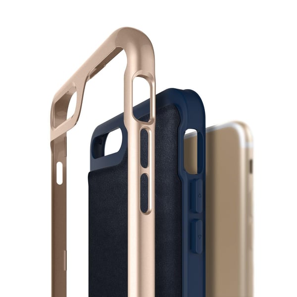 Caseology Envoy Äkta Läder Skal iPhone 7 Plus - Blå