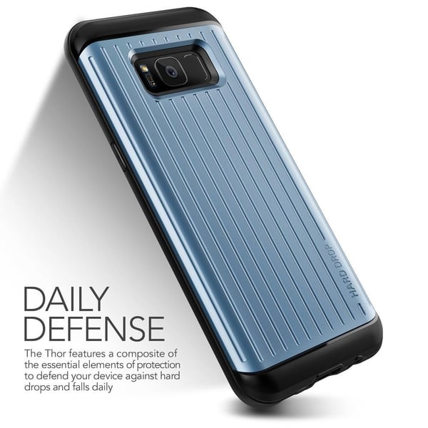 Verus Waved Hard Drop Skal till Samsung Galaxy S8 Plus - Blå