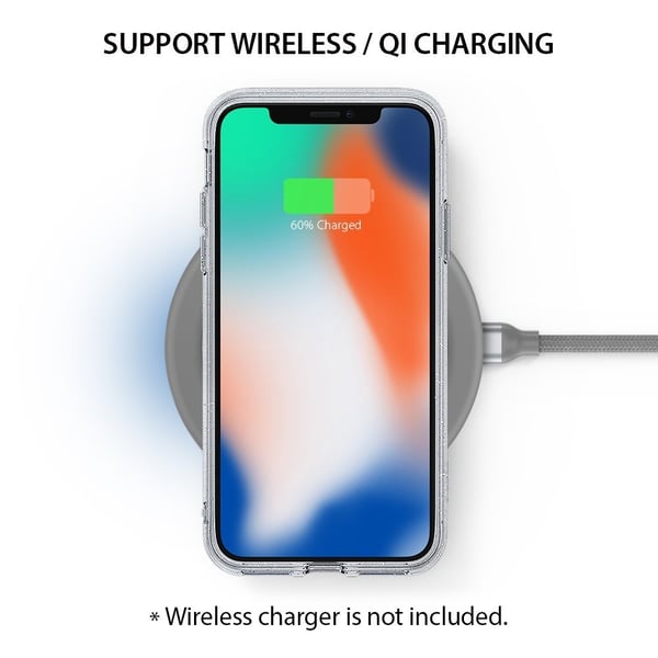 Ringke Air Prism Glitter Taske til Apple iPhone XS/X - Grå