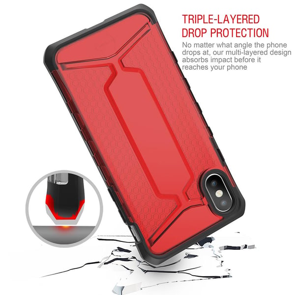 Itskins Octane Skal till iPhone XS / X - Röd