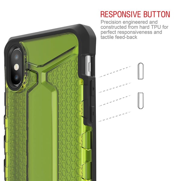 Itskins Octane -suojakuori iPhone XS / X -puhelimelle - Vihreä