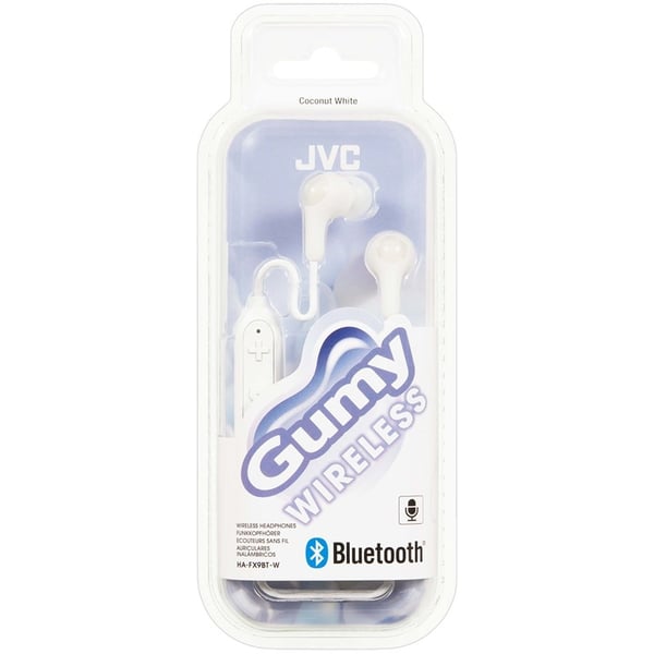 JVC Hörlur FX9BT Gumy In-Ear Trådlös Mic - Vit