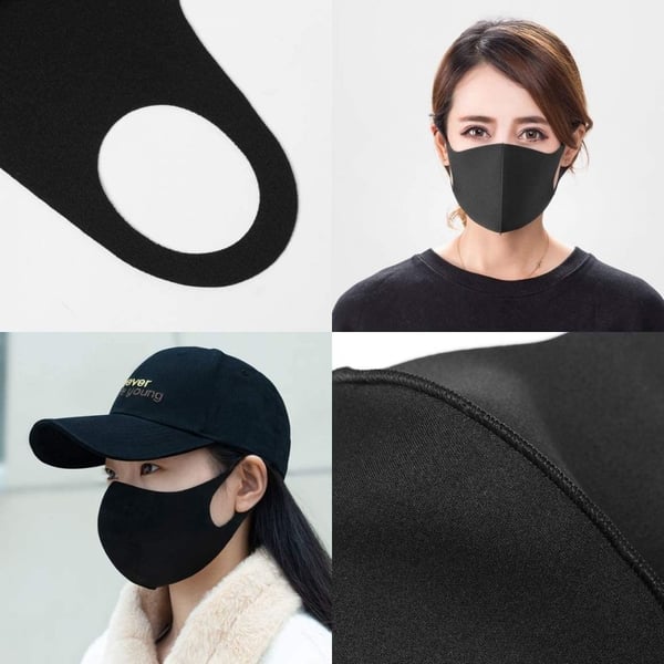 1 Pack Tvättbar mask Munskydd Skyddsmask Vit