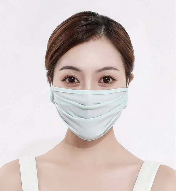 Silk Tvättbar mask – Munskydd Skyddsmask Blå