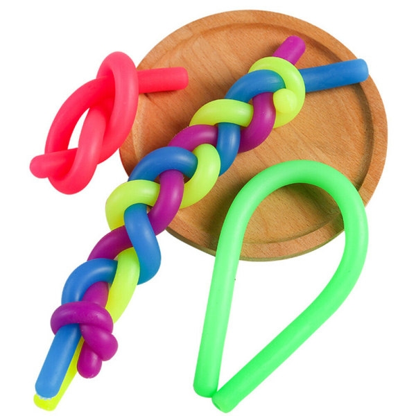 Monkey Noodles aistinvarainen Fidget-lelu - Sekalaiset värit